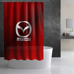Шторка для душа Mazda: Red Carbon, цвет: 3D-принт — фото 2