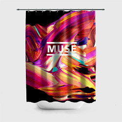 Шторка для душа MUSE: Neon Colours, цвет: 3D-принт