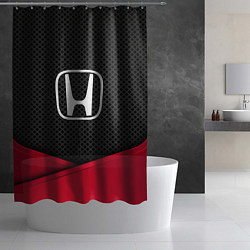 Шторка для душа Honda: Grey Carbon, цвет: 3D-принт — фото 2