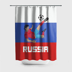 Шторка для ванной Russia Footballer