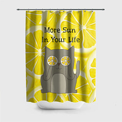 Шторка для душа More Sun In Your Life, цвет: 3D-принт