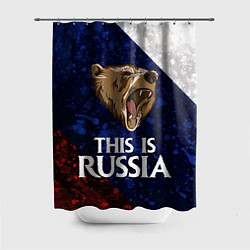 Шторка для душа Russia: Roaring Bear, цвет: 3D-принт
