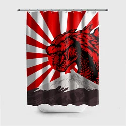 Шторка для ванной Japanese Godzilla