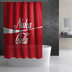 Шторка для душа Nuka Cola, цвет: 3D-принт — фото 2