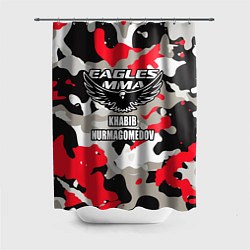 Шторка для ванной Khabib Nurmagomedov: Red Camo