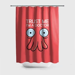 Шторка для душа Trust Me I'm a Doctor, цвет: 3D-принт