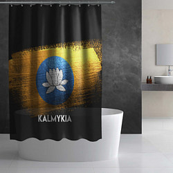 Шторка для душа Kalmykia Style, цвет: 3D-принт — фото 2