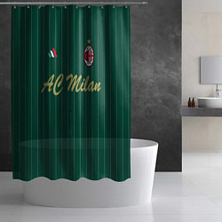 Шторка для душа AC Milan: Green Form, цвет: 3D-принт — фото 2