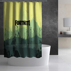Шторка для душа Fortnite: Light Forest, цвет: 3D-принт — фото 2