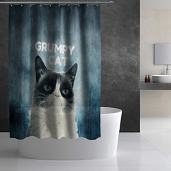 Шторка для душа Grumpy Cat, цвет: 3D-принт — фото 2
