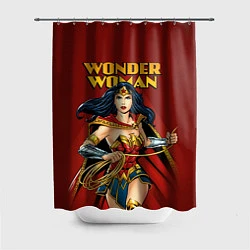 Шторка для душа Wonder Woman, цвет: 3D-принт