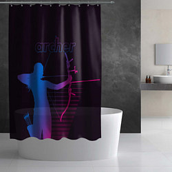 Шторка для душа Archer, цвет: 3D-принт — фото 2