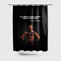 Шторка для душа Conor McGregor: Motivation, цвет: 3D-принт