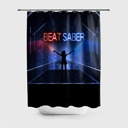 Шторка для ванной Beat Saber