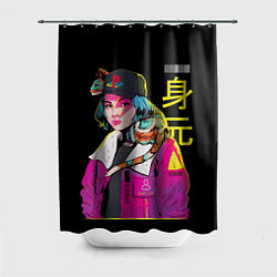 Шторка для душа 2К Girl, цвет: 3D-принт