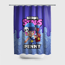 Шторка для ванной BRAWL STARS PENNY