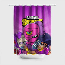 Шторка для душа BRAWL STARS TARA, цвет: 3D-принт