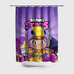 Шторка для душа BRAWL STARS BEA, цвет: 3D-принт