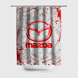 Шторка для душа MAZDA RED LOGO, цвет: 3D-принт