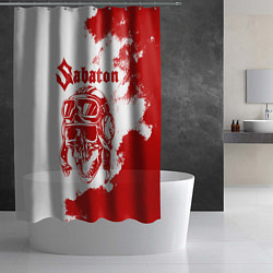 Шторка для душа Sabaton, цвет: 3D-принт — фото 2