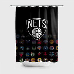 Шторка для ванной Brooklyn Nets 1