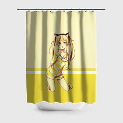 Шторка для ванной Cat Girl