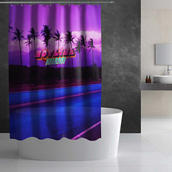 Шторка для душа HOTLINE MIAMI, цвет: 3D-принт — фото 2