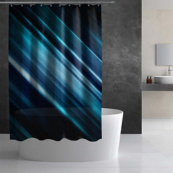 Шторка для душа GEOMETRY STRIPES, цвет: 3D-принт — фото 2