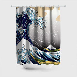 Шторка для душа The great wave off kanagawa, цвет: 3D-принт