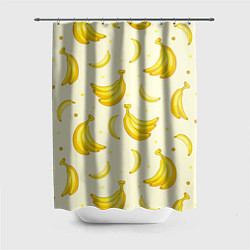 Шторка для душа Банана, цвет: 3D-принт