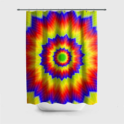 Шторка для душа Tie-Dye, цвет: 3D-принт