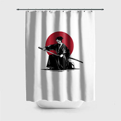 Шторка для ванной Японский самурай Z