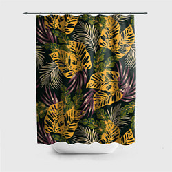 Шторка для душа Тропический лес, цвет: 3D-принт