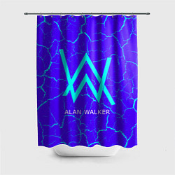 Шторка для душа ALAN WALKER АЛАН УОКЕР, цвет: 3D-принт