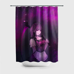 Шторка для ванной Anime girl demon