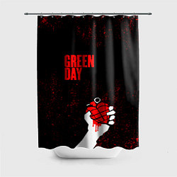 Шторка для душа Green day, цвет: 3D-принт