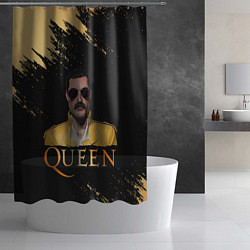 Шторка для душа Фредди Меркьюри Freddie Mercury Z, цвет: 3D-принт — фото 2