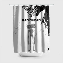 Шторка для душа Radiohead Радиохед Z, цвет: 3D-принт