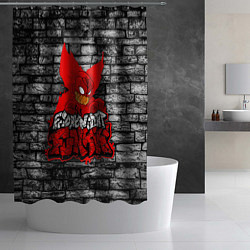 Шторка для душа Friday Night Funkin TrickyWall, цвет: 3D-принт — фото 2