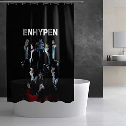 Шторка для душа ENHYPEN: Хисын, Джей, Джейк, Сонхун, Сону, Ни-Ки,, цвет: 3D-принт — фото 2