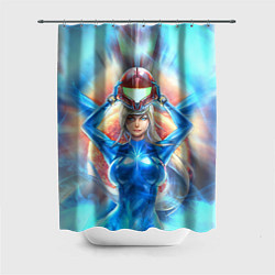 Шторка для душа Самус Аран Samus Aran, цвет: 3D-принт