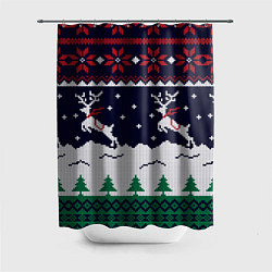 Шторка для ванной СВИТЕР С ОЛЕНЯМИ DEER SWEATER