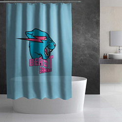 Шторка для душа Mr Beast Gaming Full Print, цвет: 3D-принт — фото 2