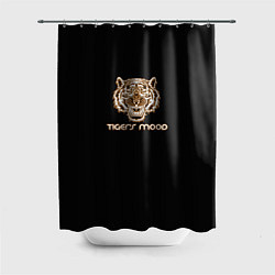 Шторка для душа Tigerss mood, цвет: 3D-принт