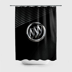 Шторка для душа Buick Black wave background, цвет: 3D-принт