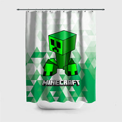 Шторка для душа Minecraft Creeper ползучий камикадзе, цвет: 3D-принт
