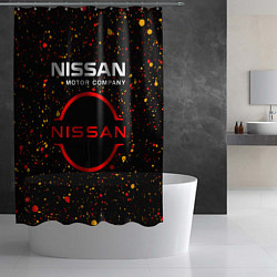 Шторка для душа NISSAN - Брызги, цвет: 3D-принт — фото 2