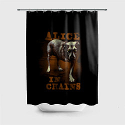 Шторка для душа Alice in chains Dog, цвет: 3D-принт
