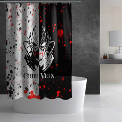 Шторка для душа Code Vein Logo, цвет: 3D-принт — фото 2