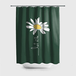 Шторка для душа Let it be - цветок ромашка, цвет: 3D-принт